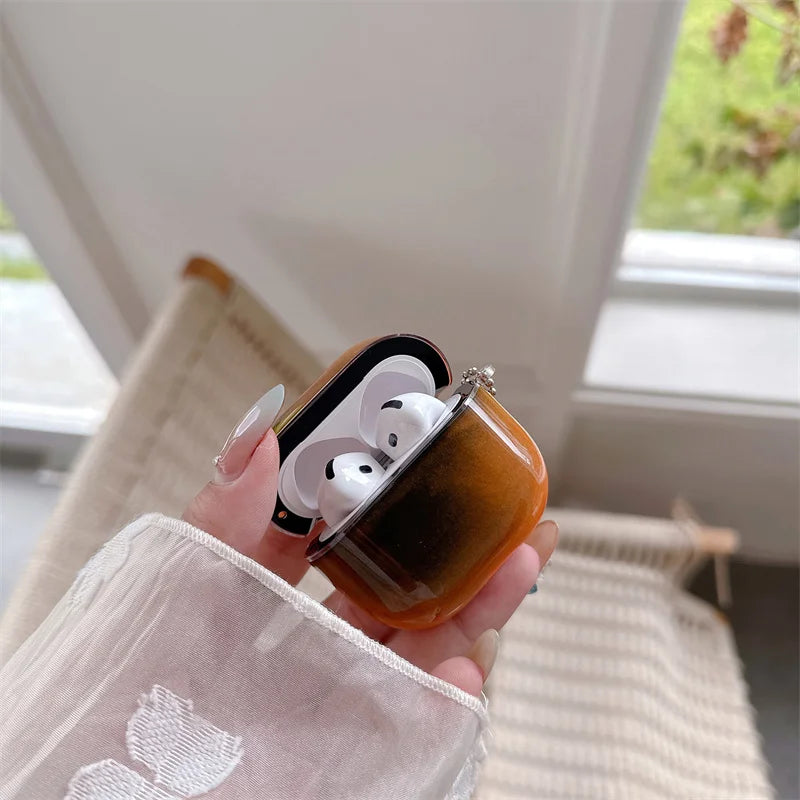 Świecące w ciemności Etui do AirPods z Ruchomym Piaskiem