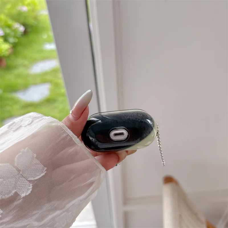Świecące w ciemności Etui do AirPods z Ruchomym Piaskiem