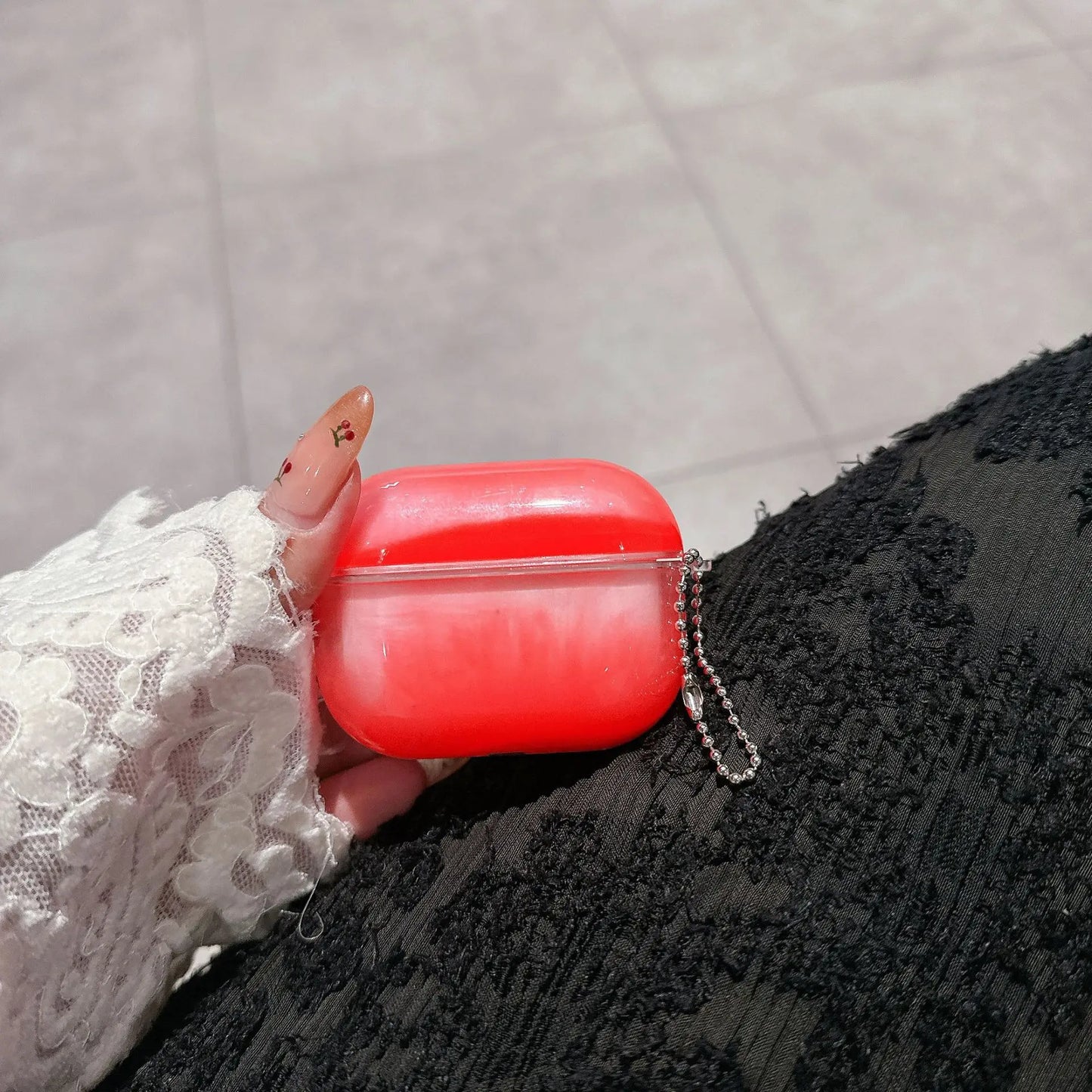 Świecące w ciemności Etui do AirPods z Ruchomym Piaskiem